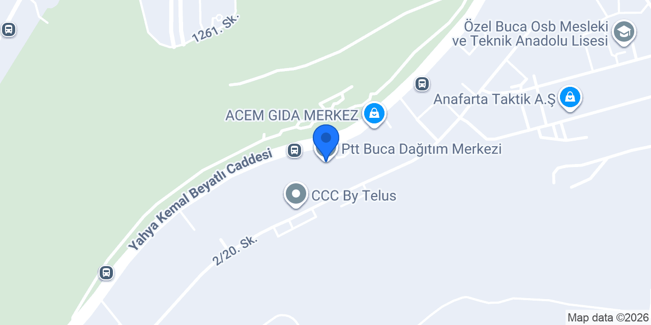 Ptt Buca Dağıtım Merkezi konumu