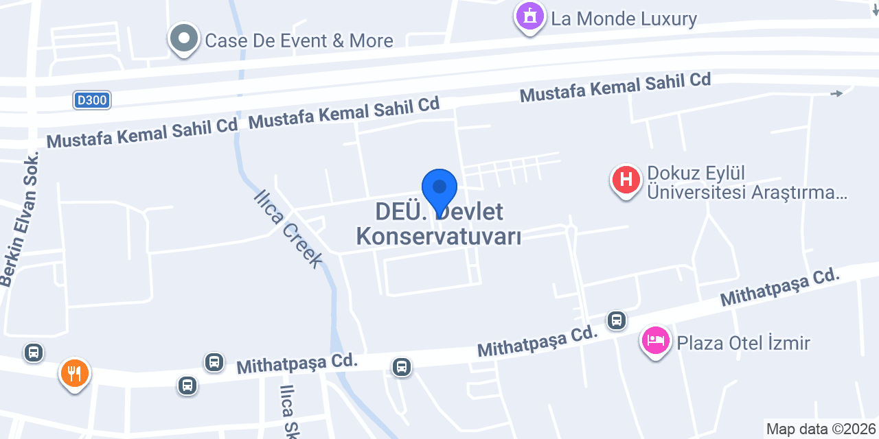 D.E.Ü. Devlet Konservatuvarı konumu