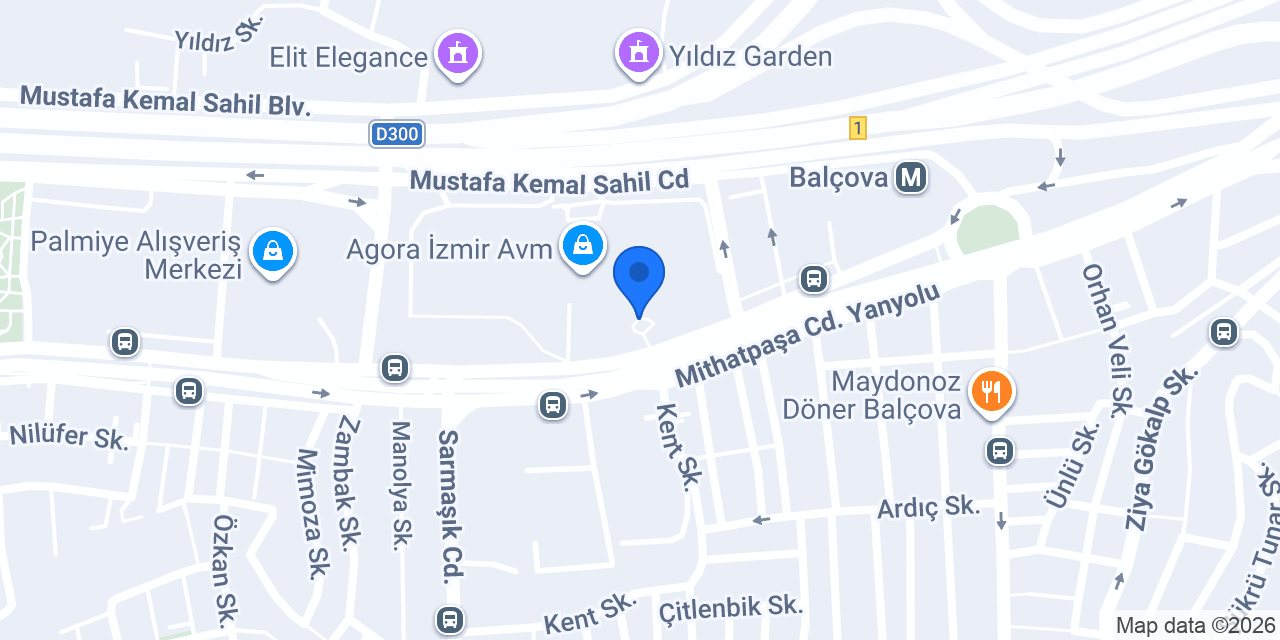 Şekerbank Agora AVM konumu