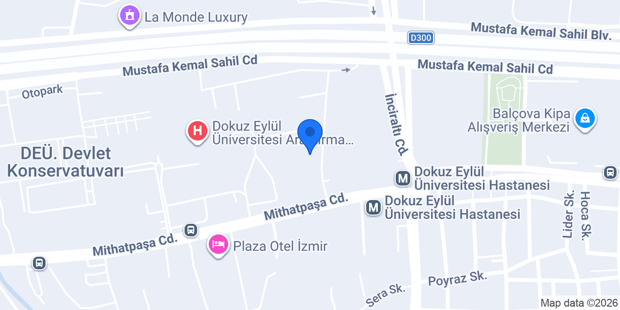 DEPARK - Dokuz Eylül Üniversitesi Teknoparkı konumu