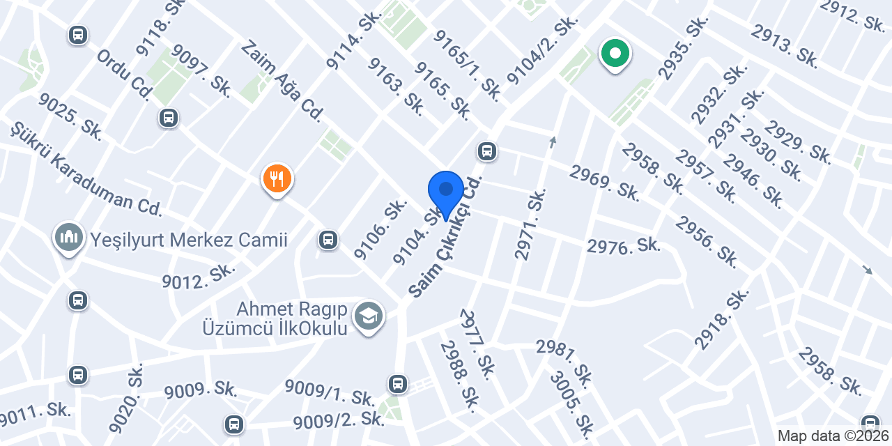 Anılcan Çiçekçilik yeşilyurt izmir konumu