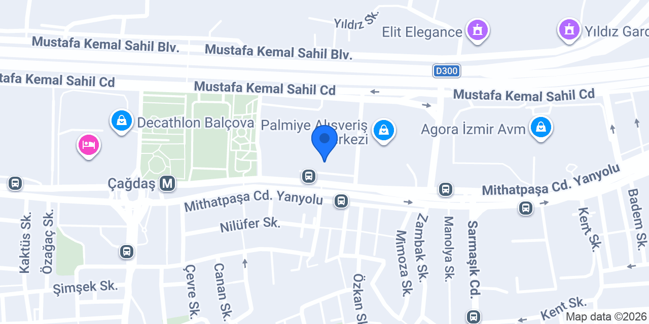 MADO Balçova Asmaçatı Avm konumu
