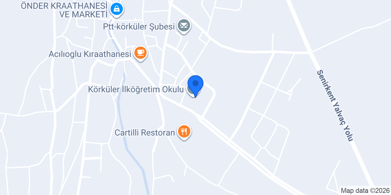 Körküler İlköğretim Okulu konumu