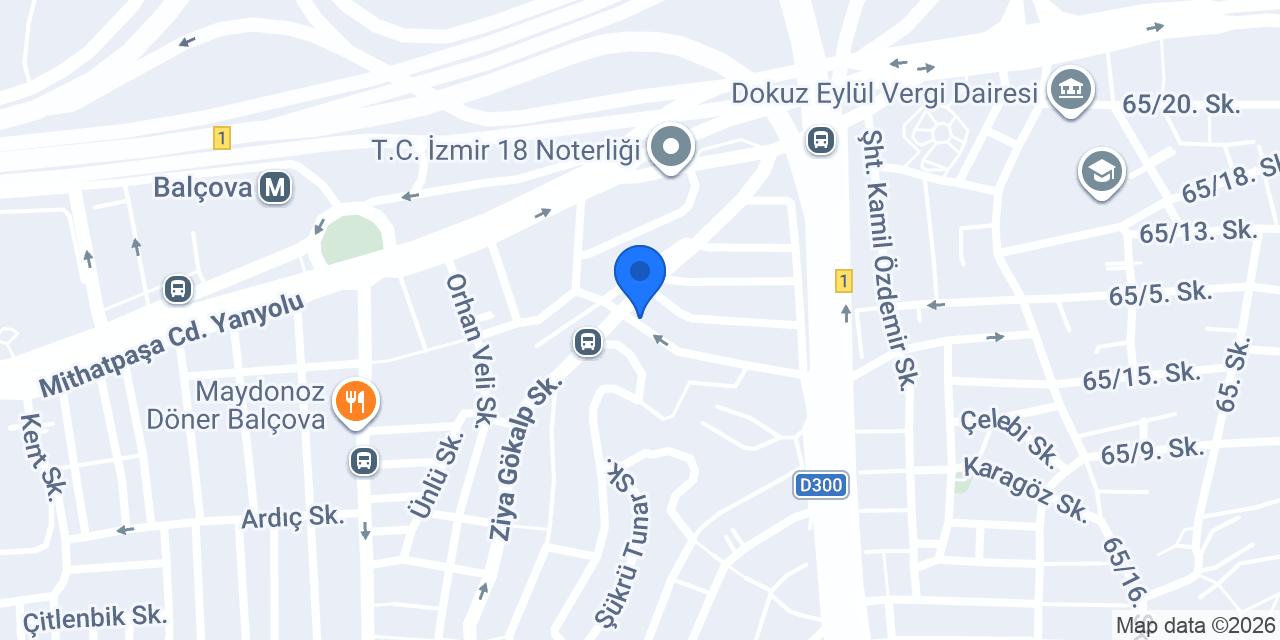 Yeni Barış Eczanesi konumu