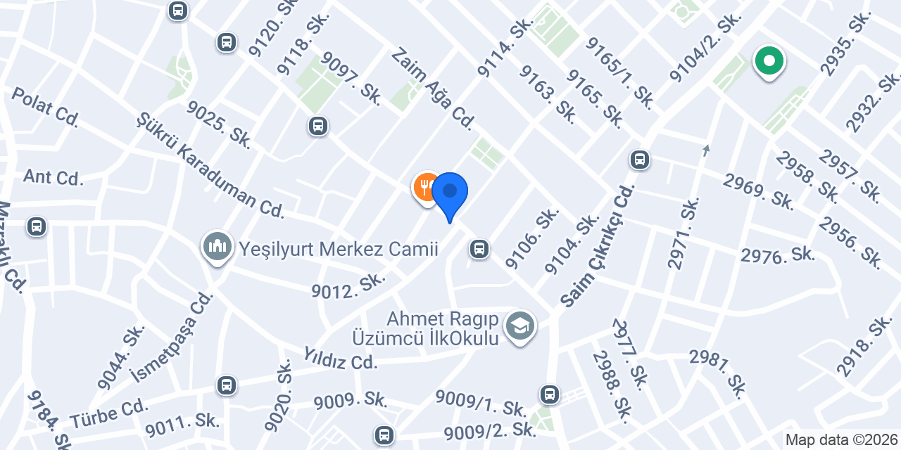 Yeşilyurt Dönercisi konumu