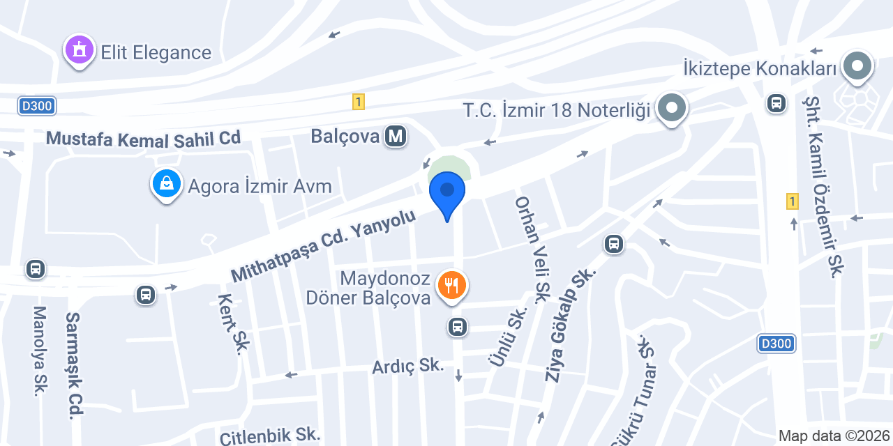 Bereket Döner Balçova konumu