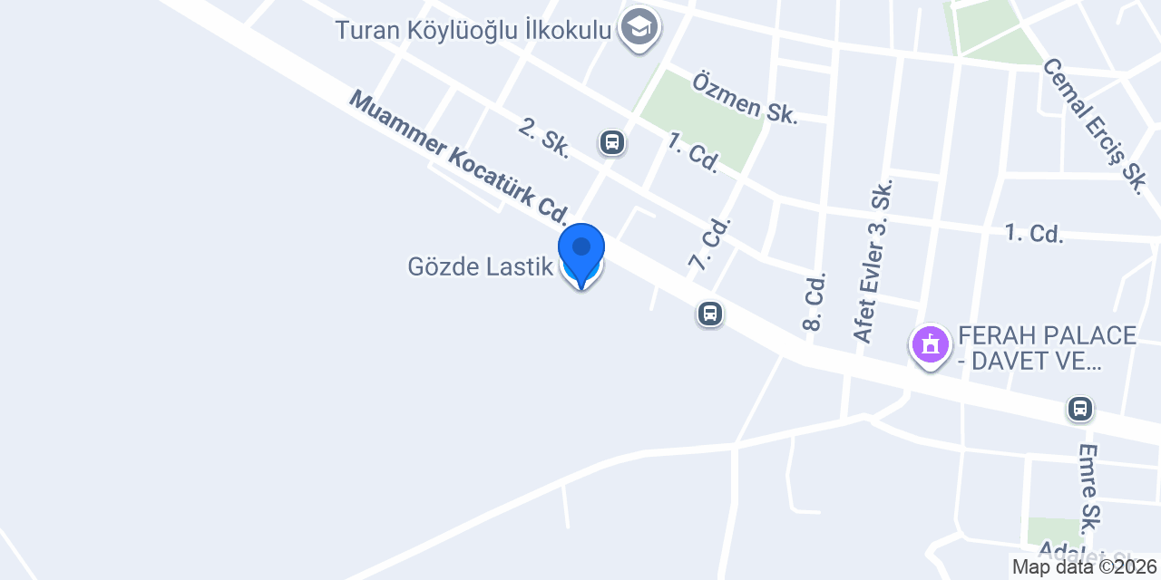 Gözde Lastik konumu