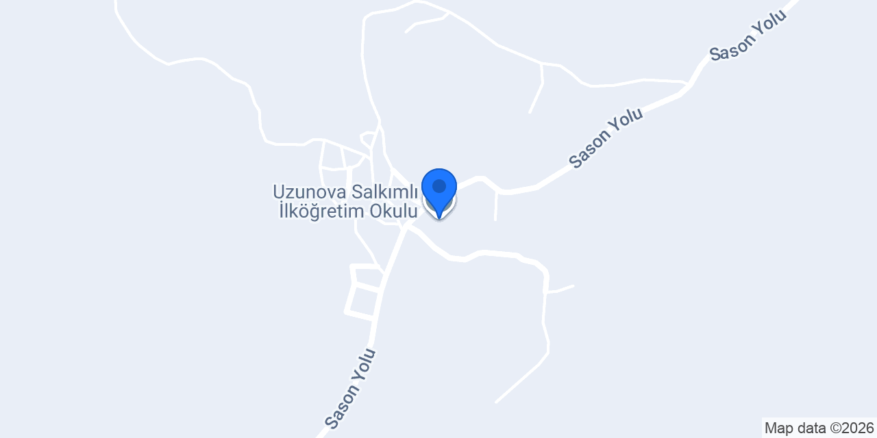 Uzunova Salkımlı İlköğretim Okulu konumu