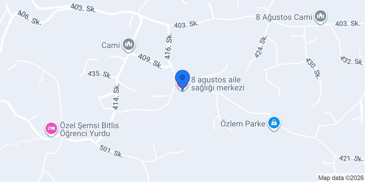 8 agustos aile sağlığı merkezi konumu