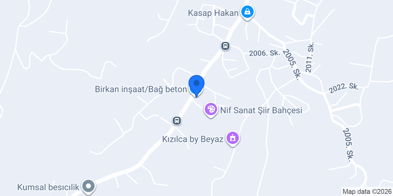 Birkan inşaat/Bağ beton konumu