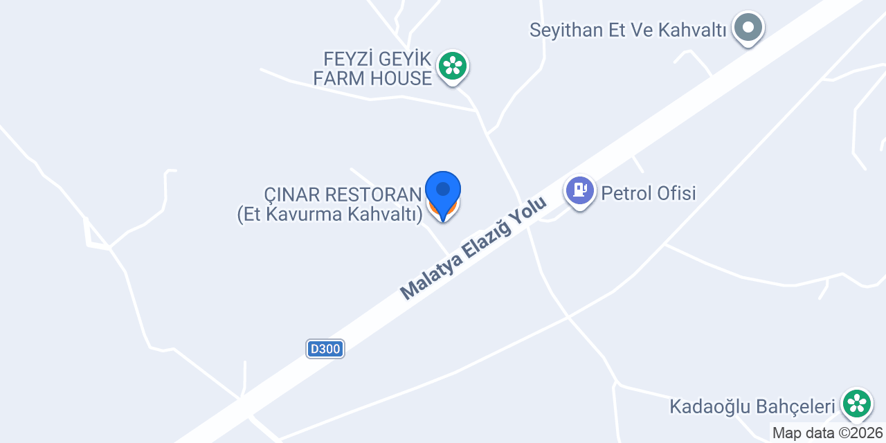ÇINAR RESTORAN (Et Kavurma Kahvaltı) konumu