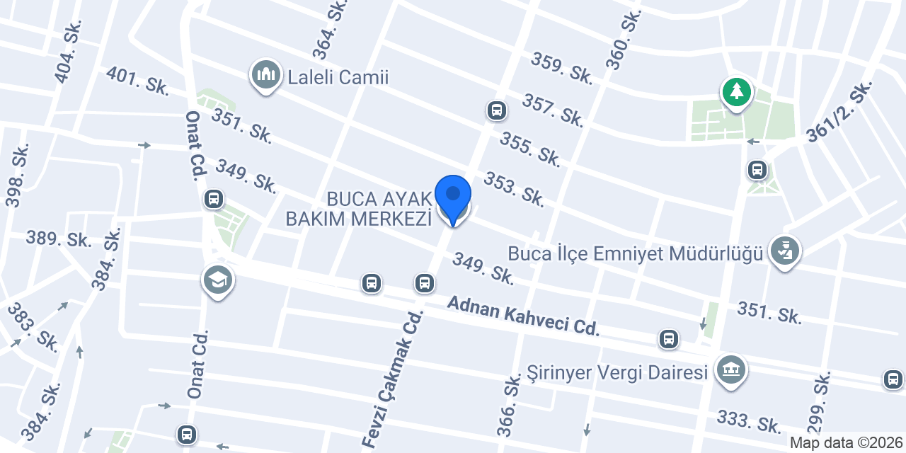 BUCA AYAK BAKIM MERKEZİ konumu