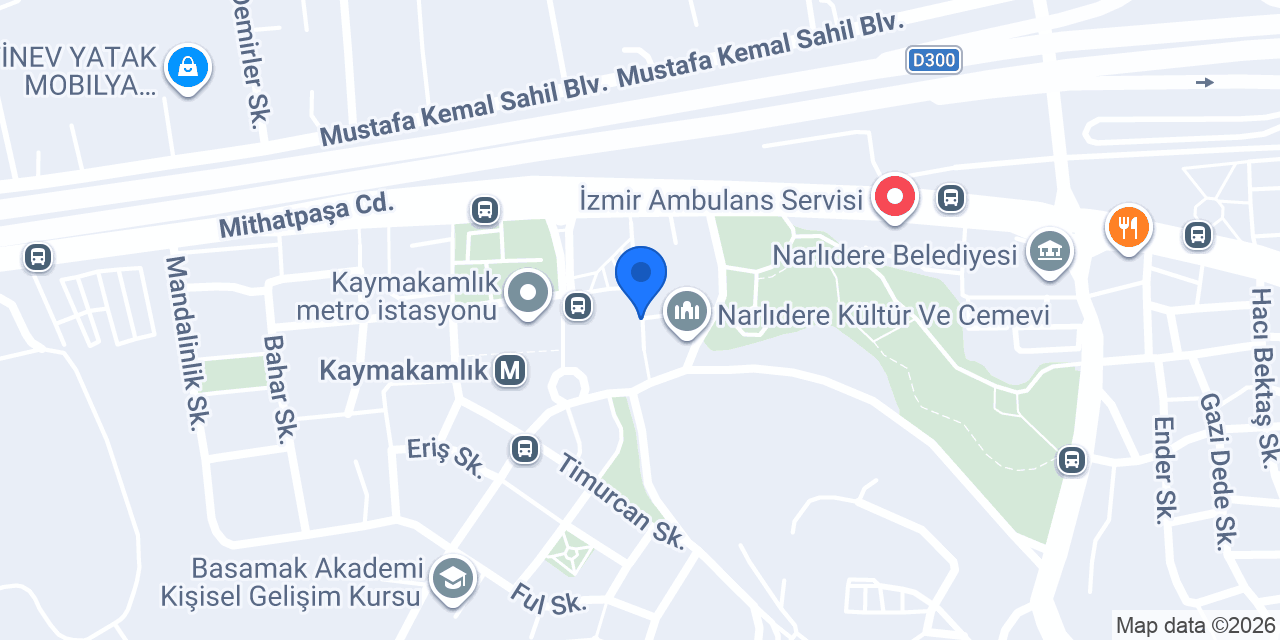 Çiçek Kafeterya konumu