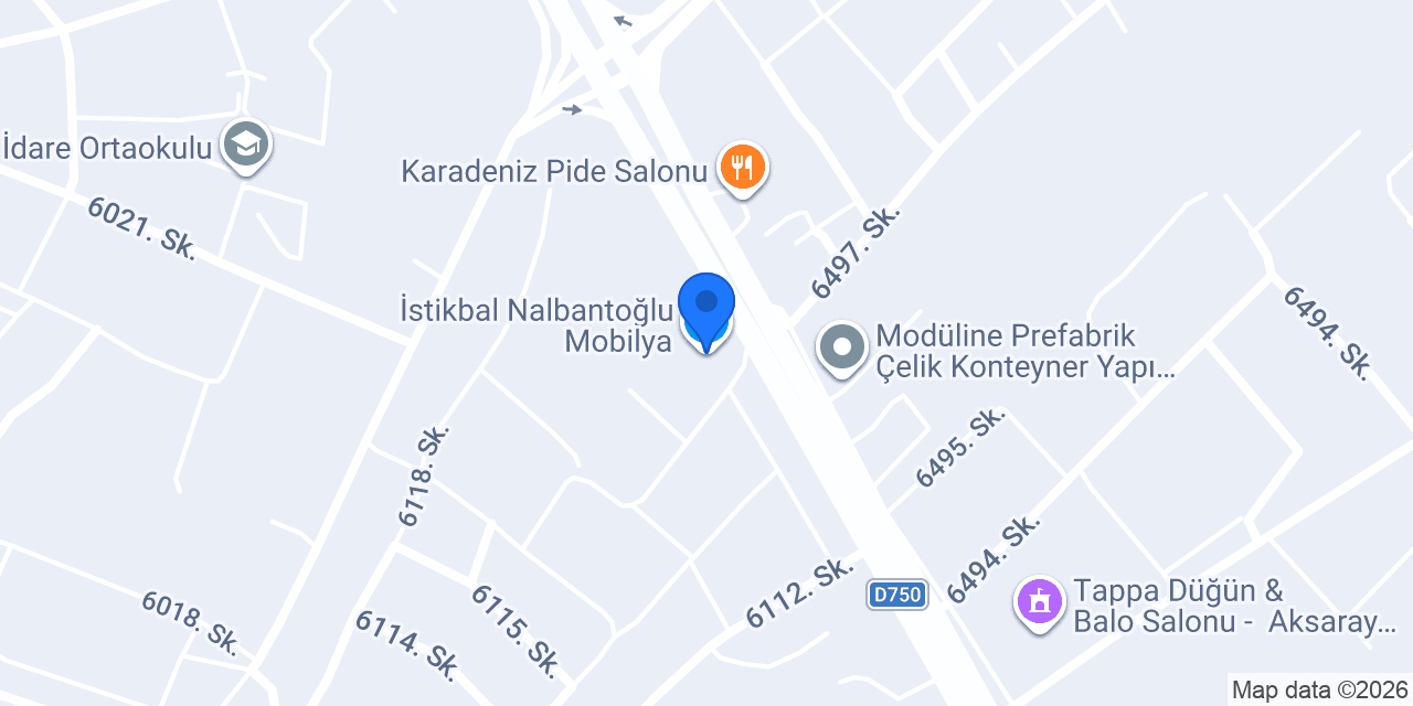 İstikbal Nalbantoğlu Mobilya konumu