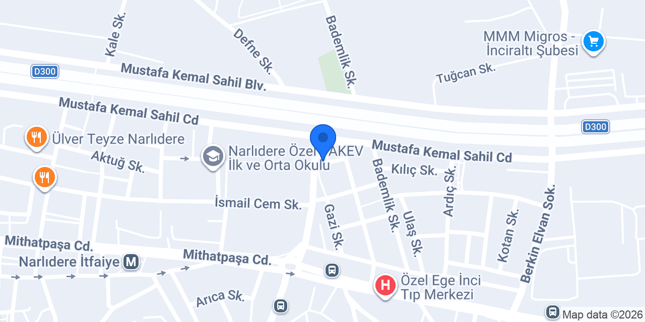 Küpeli Patisserie konumu