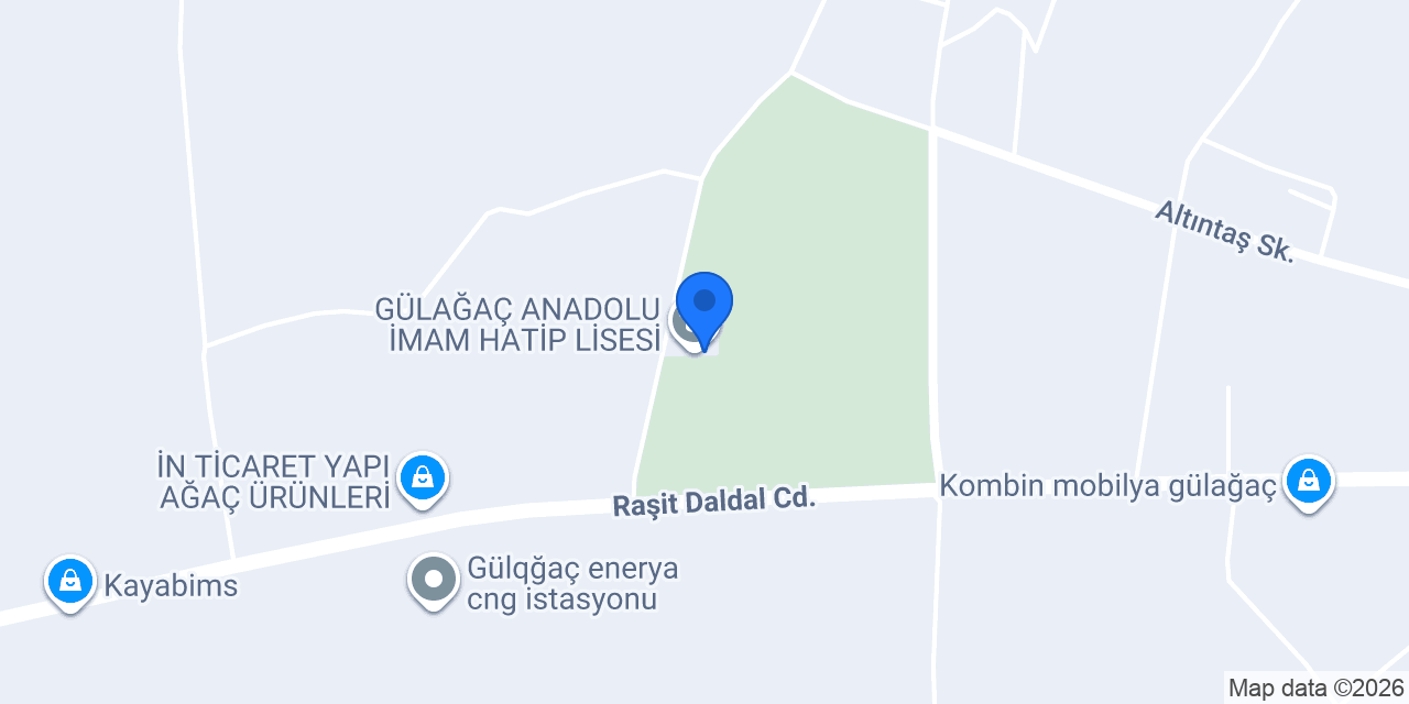 GÜLAĞAÇ ANADOLU İMAM HATİP LİSESİ konumu