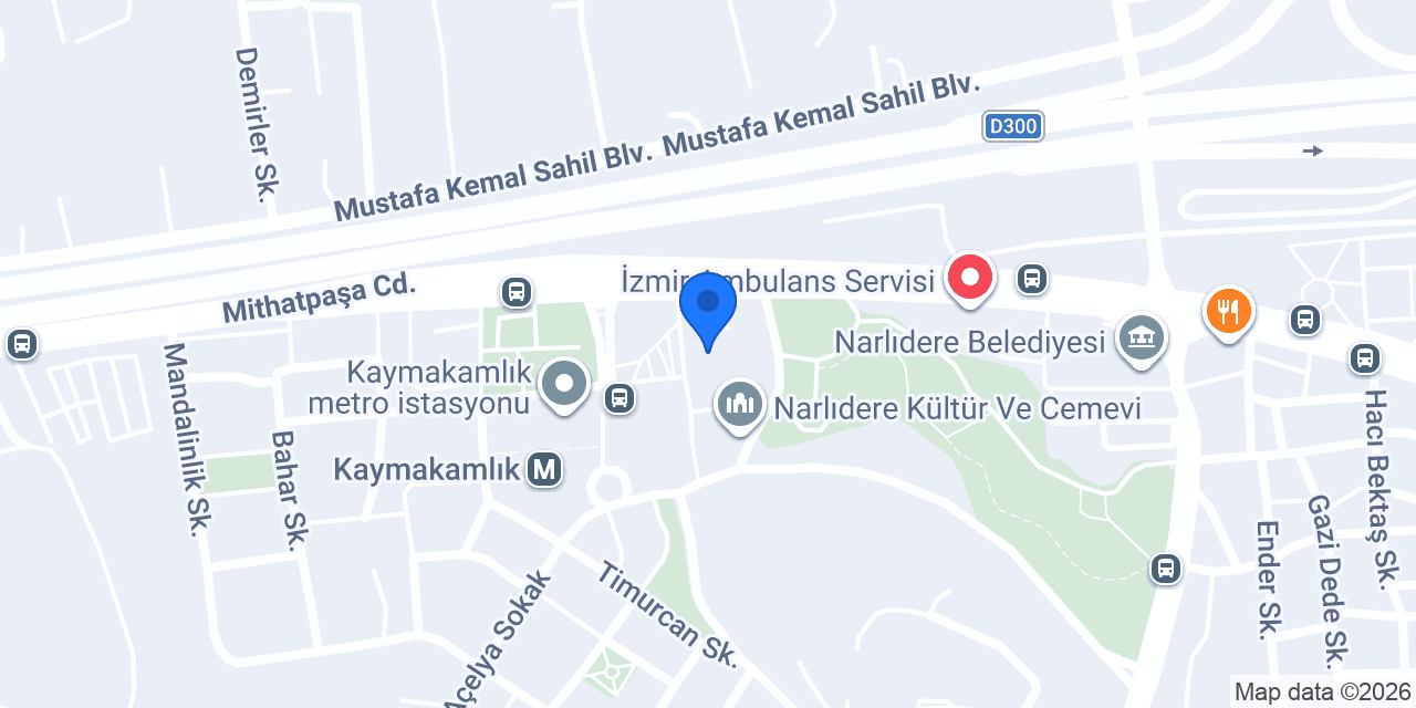 Narlıdere İlçe Emniyet Müdürlüğü konumu