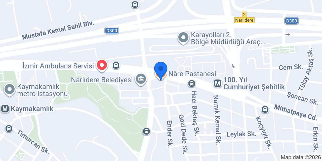 Nâre Pastanesi konumu