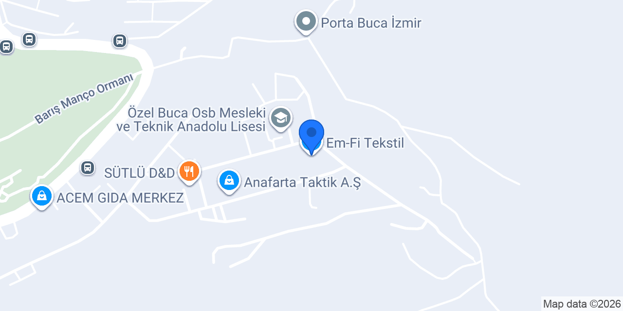 Em-Fi Tekstil konumu