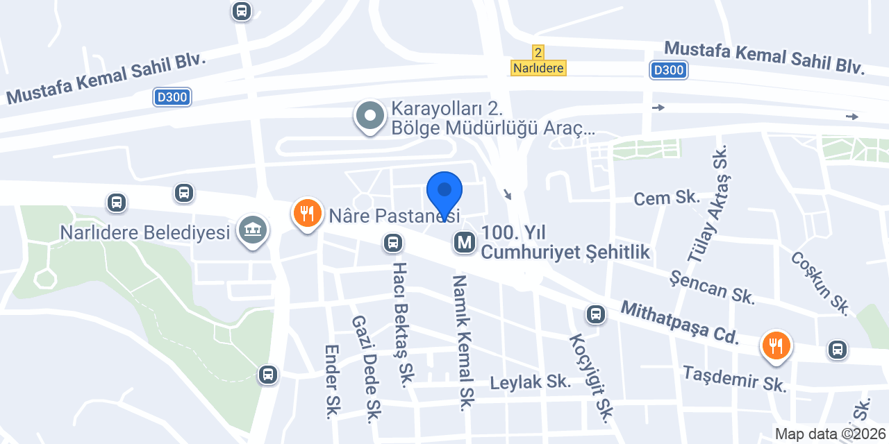 Narlıdere Mavi Elektrikçi konumu