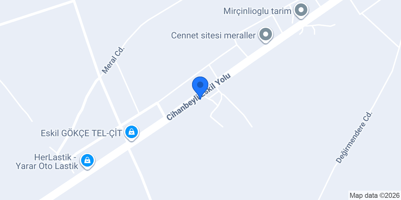 MERAL Tekel Büfe konumu