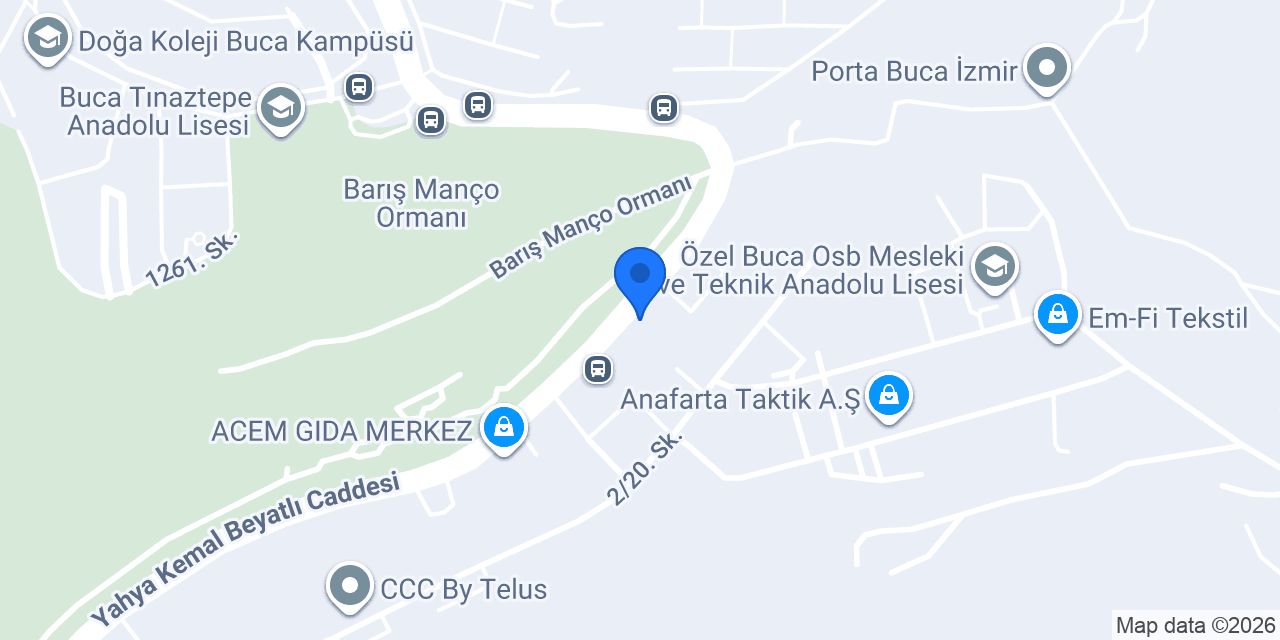 Batı Plus Tekstil konumu