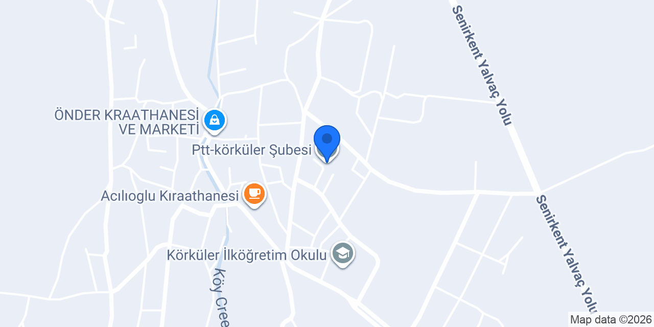 Ptt-körküler Şubesi konumu