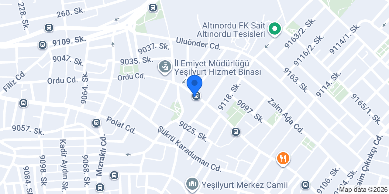 Türkiye İş Bankası Yeşilyurt/İzmir Şubesi konumu