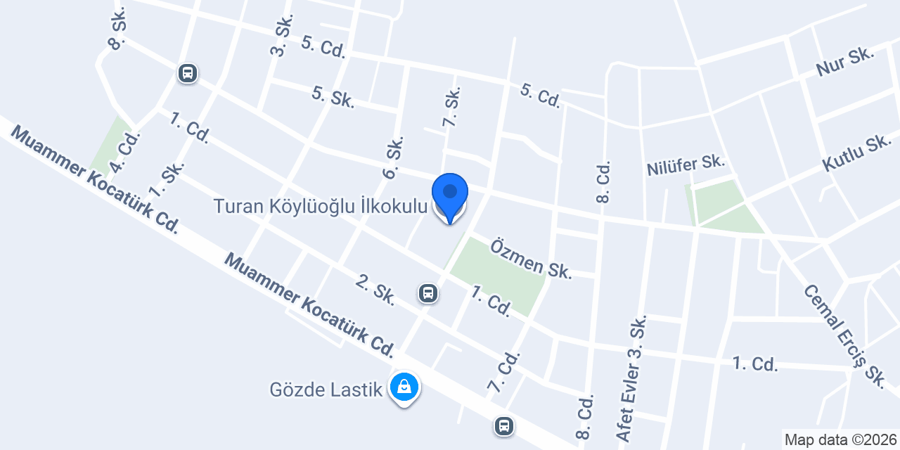 Turan Köylüoğlu İlkokulu konumu