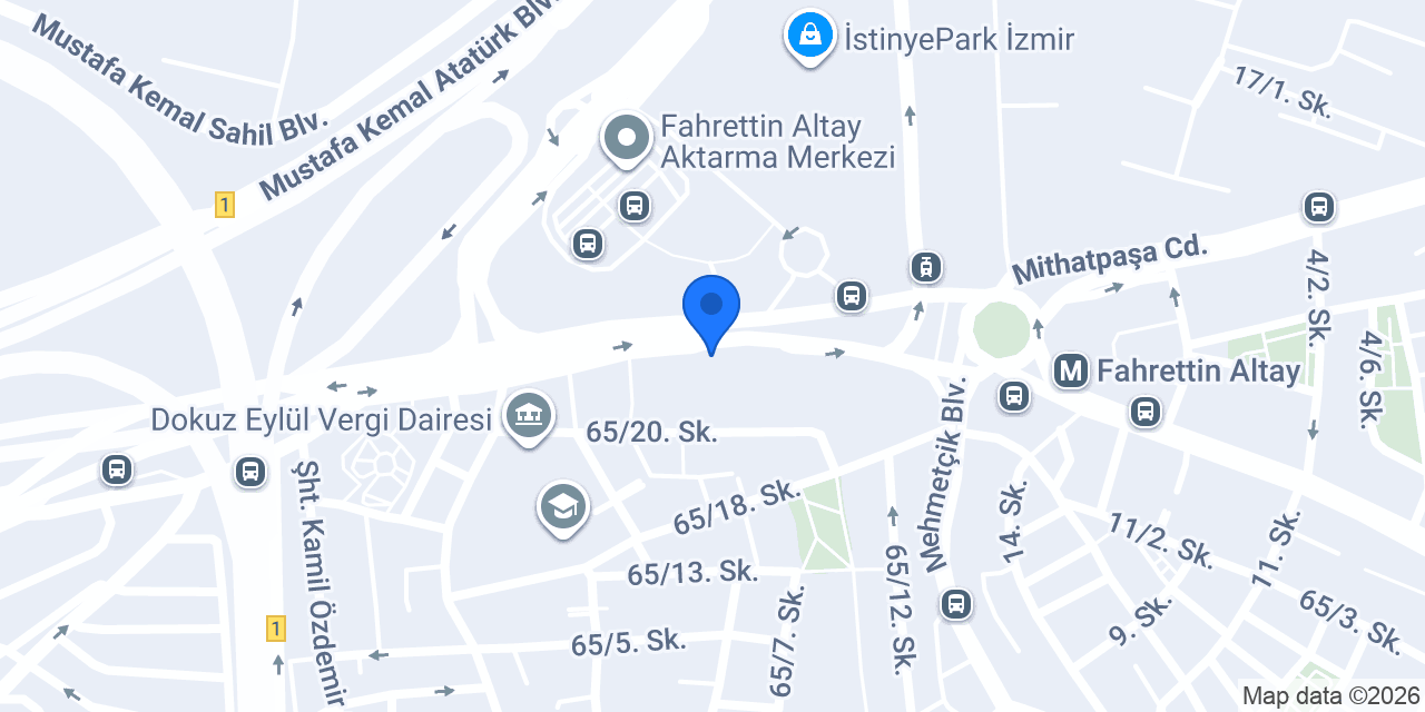 Türkiye Finans Üçkuyular Şubesi konumu