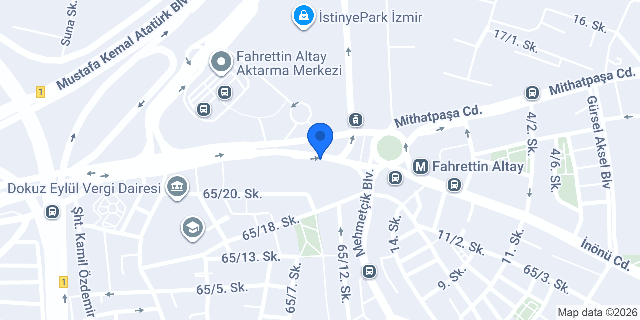 Üçkuyular Terminal Taksi konumu