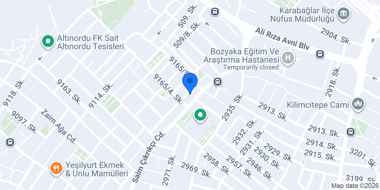 Yücel Mobilya Ve Dekorasyon - Fabrika konumu
