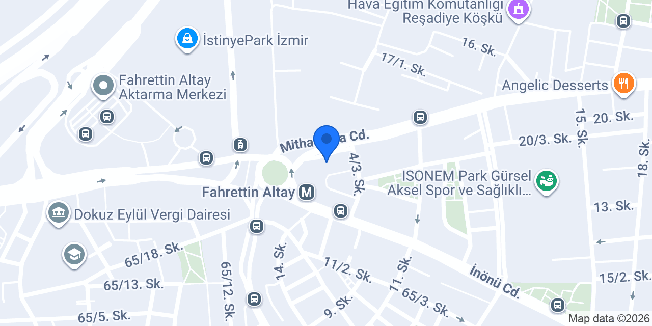 Ptt Fahrettin Altay şubesi konumu