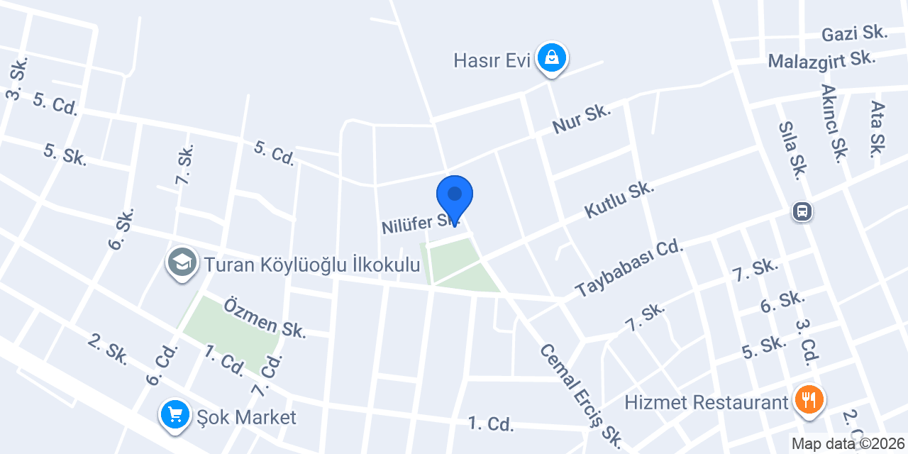Özel Bilgem Gündüz Bakım Evi konumu