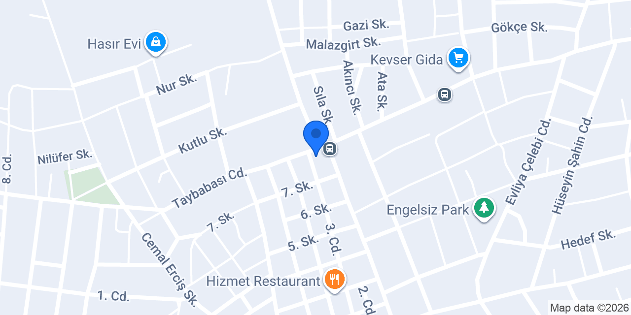 Karabacak Oto Lastik Develi Sanayi konumu