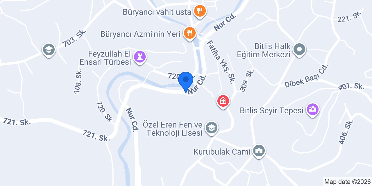 Bitlis Vergi Dairesi konumu