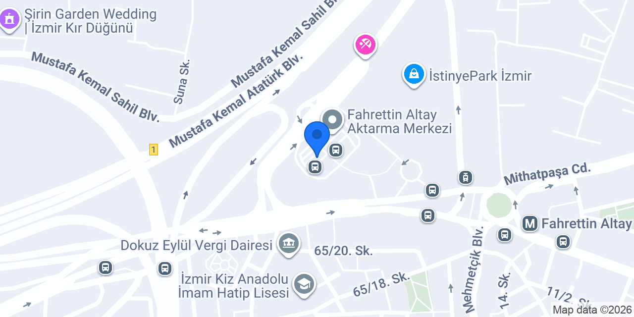 Çeşme Seyahat Kalkış Durağı konumu