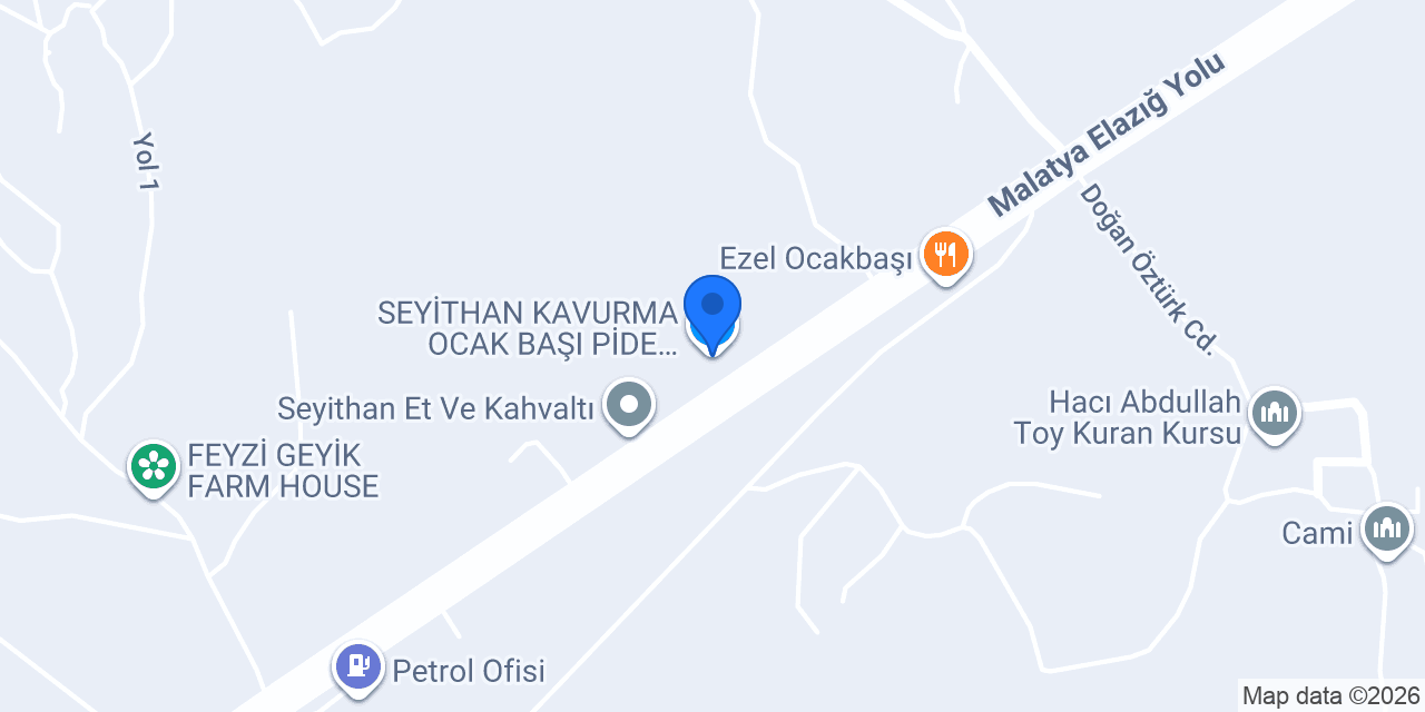 SEYİTHAN KAVURMA OCAK BAŞI PİDE LAHMACUN konumu