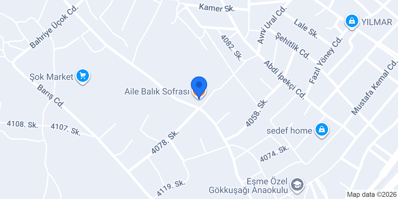 Aile Balık Sofrası konumu