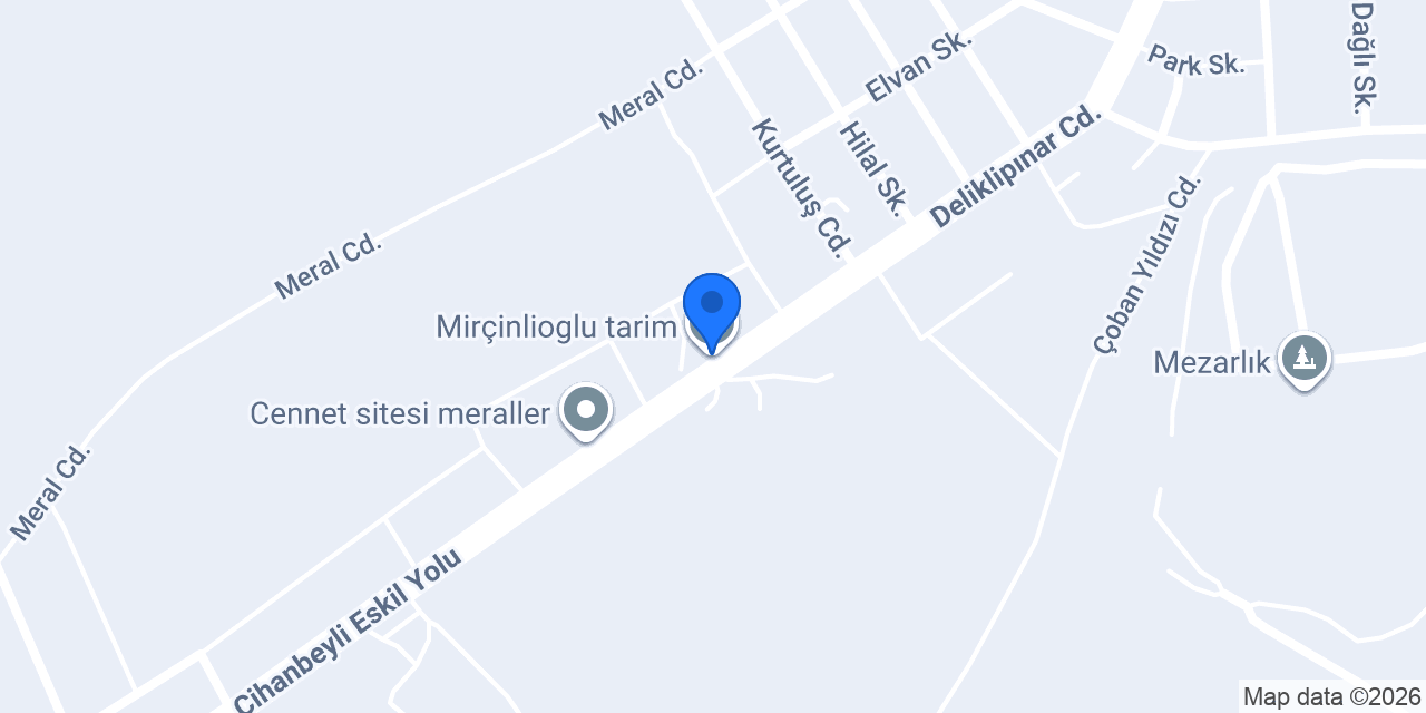 Mirçinlioglu tarim konumu