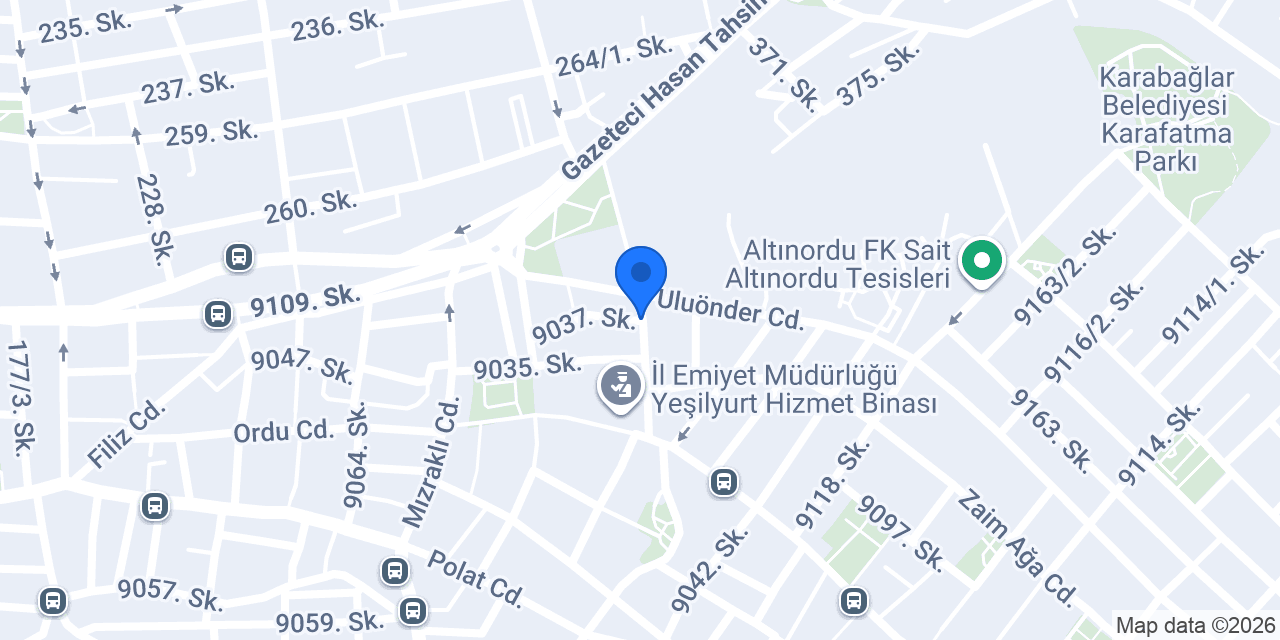 ELİT EMLAK YEŞİLYURT konumu