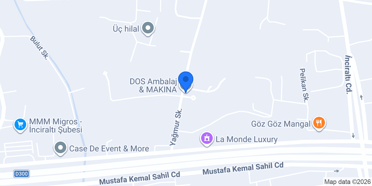 DOS Ambalaj & MAKINA konumu