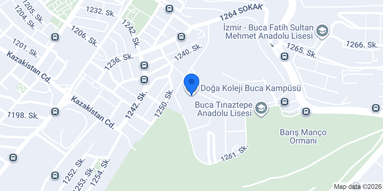 Doğa Koleji Buca Kampüsü konumu