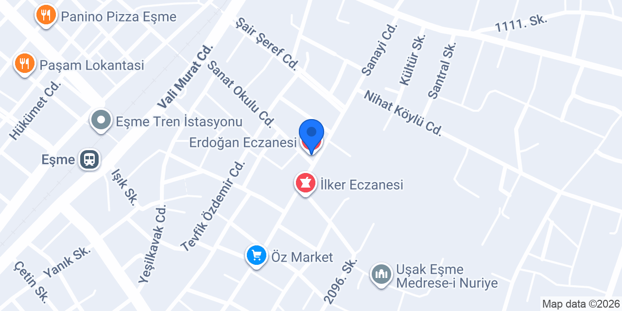 Erdoğan Eczanesi konumu