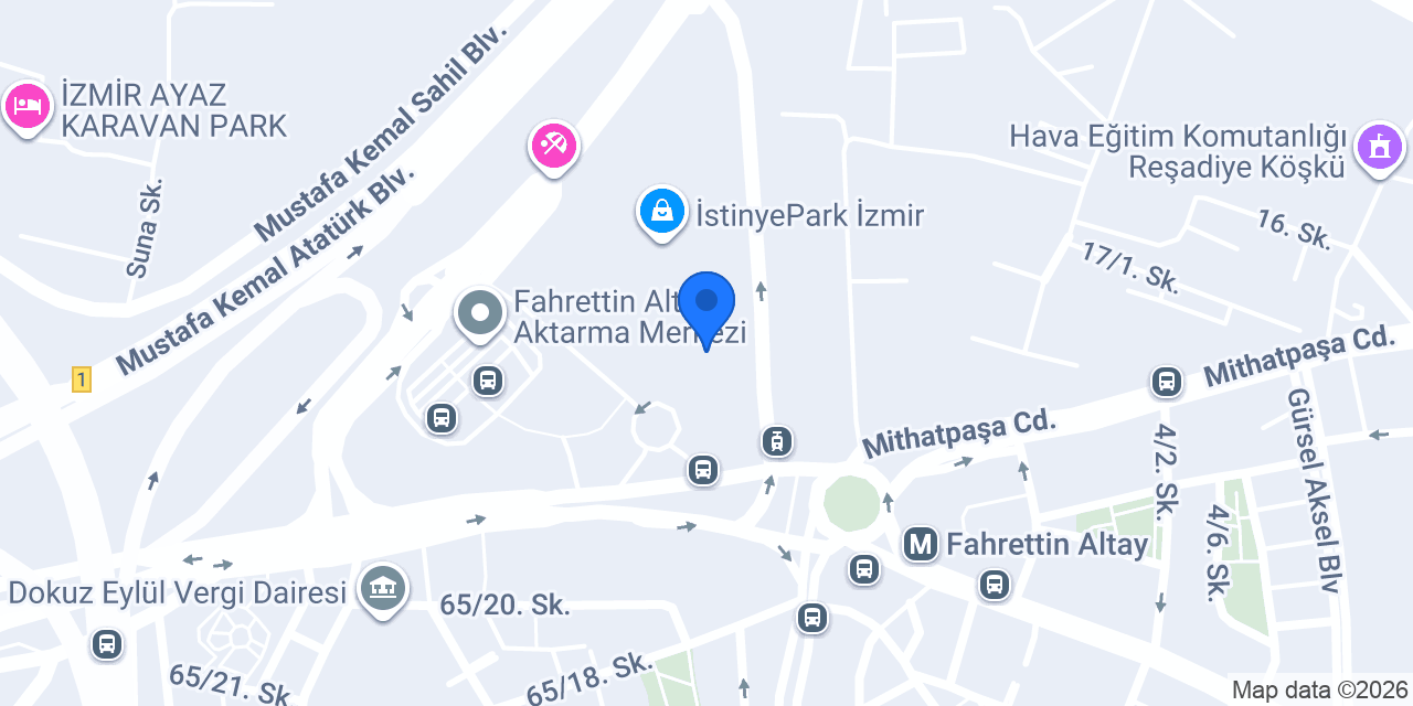 Berk Optik / İstinye Park AVM konumu