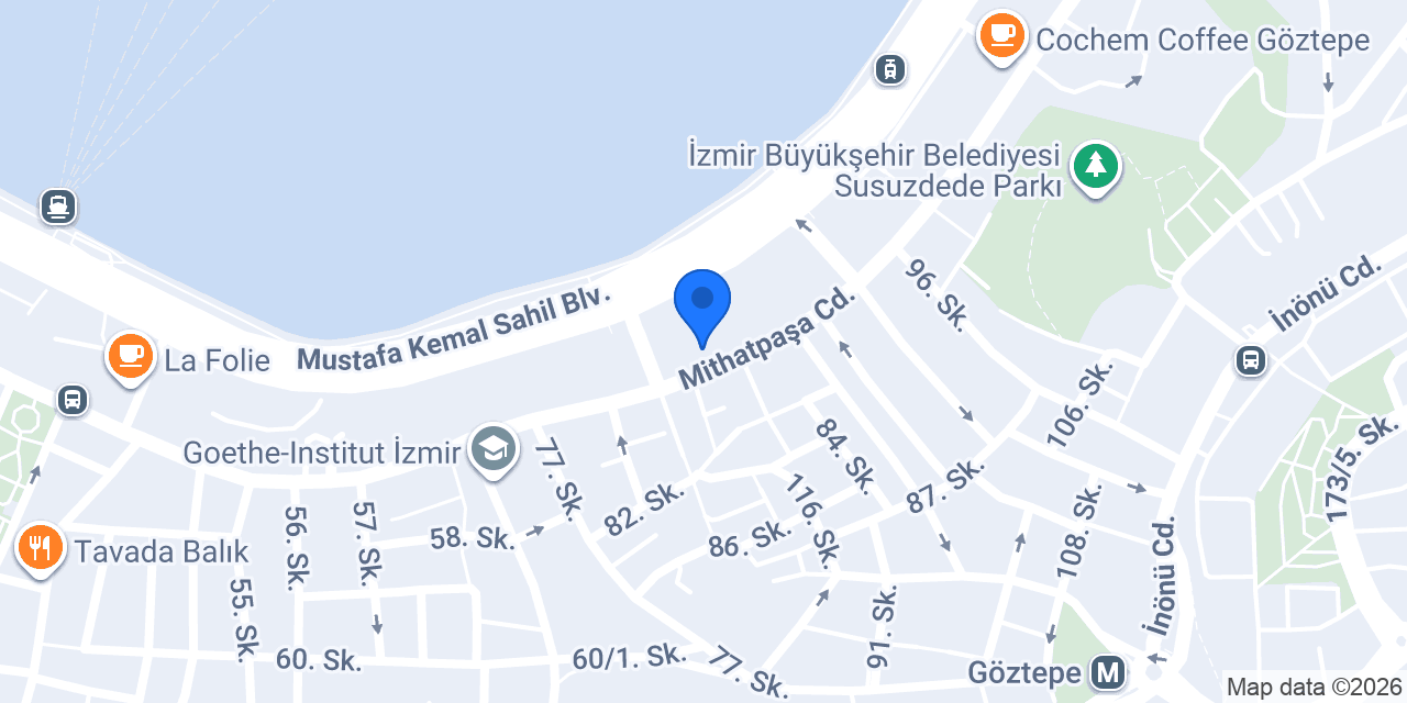TEB İzmir Göztepe Şubesi konumu