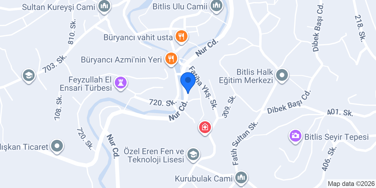 Doğal Bitlis Tütünü konumu
