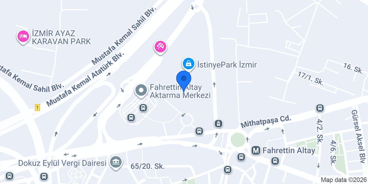Fabrice Restaurant - İstinyePark İzmir konumu