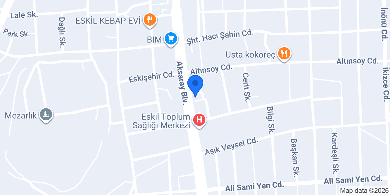 Cadde Cafe konumu