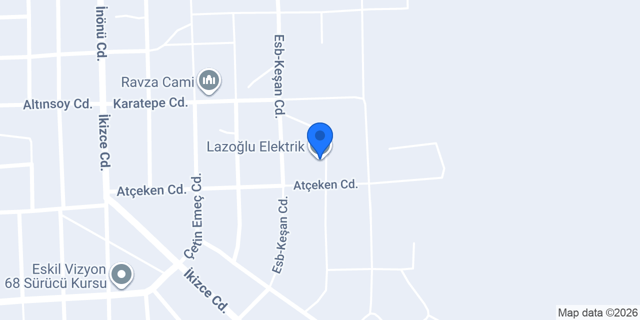Lazoğlu Elektrik konumu
